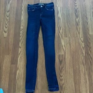 Dark wash non distressed jeans